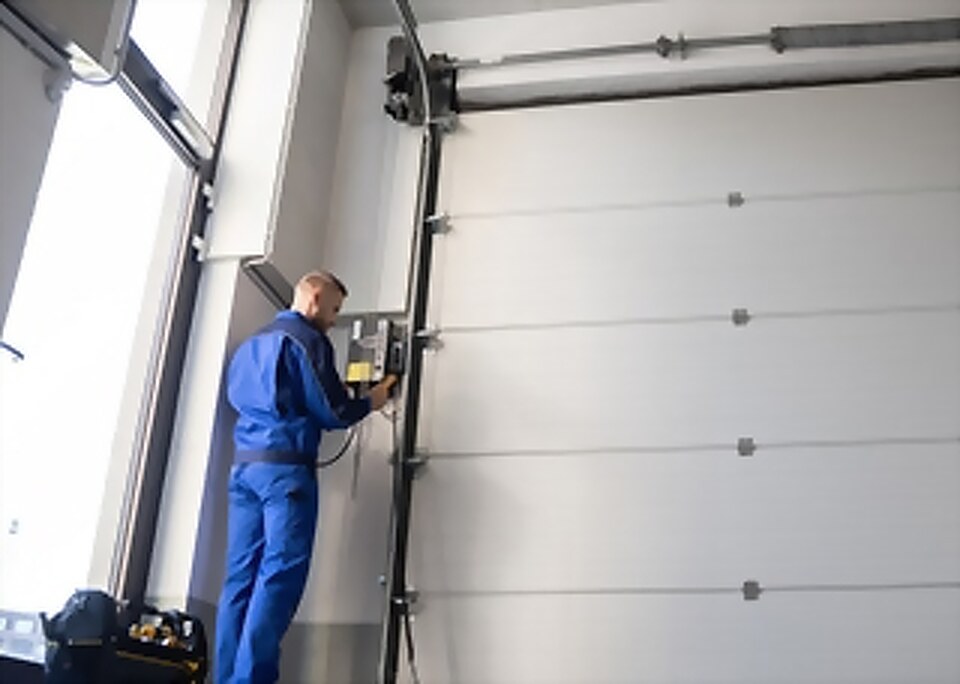 New garage door installed on a home